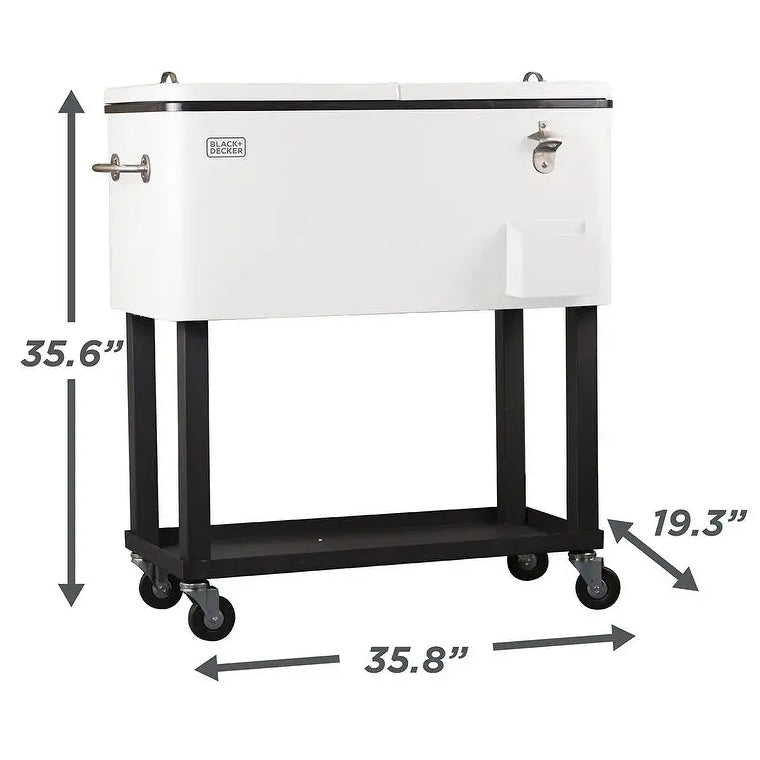 Load image into Gallery viewer, Black + Decker Wheeled Cooler Dimensions
