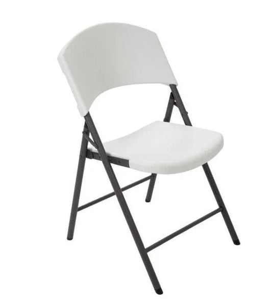 Lifetime Light Duty White Folding Chair - 350lbs max