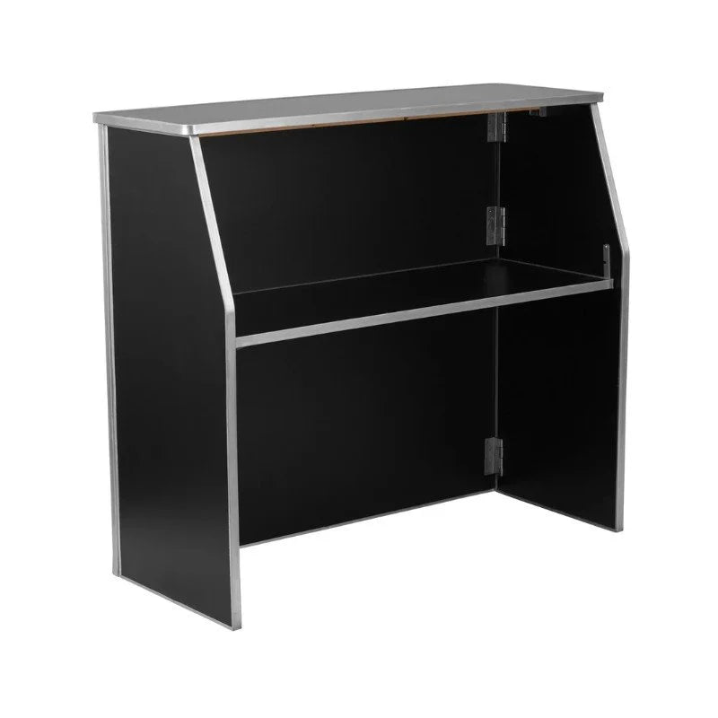Load image into Gallery viewer, Black Modern Portable Bar 48" Long

