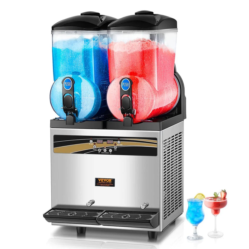 Load image into Gallery viewer, Countertop Commercial Two (3.7 gallon tanks) Frozen Drink Machine
