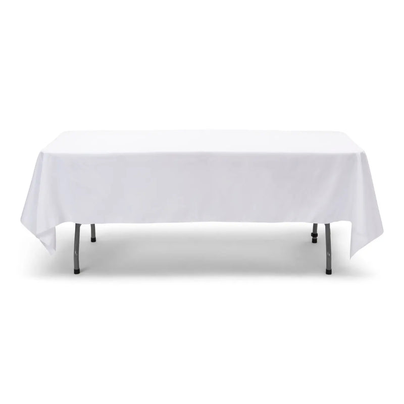 Load image into Gallery viewer, banquet table white linens half drop
