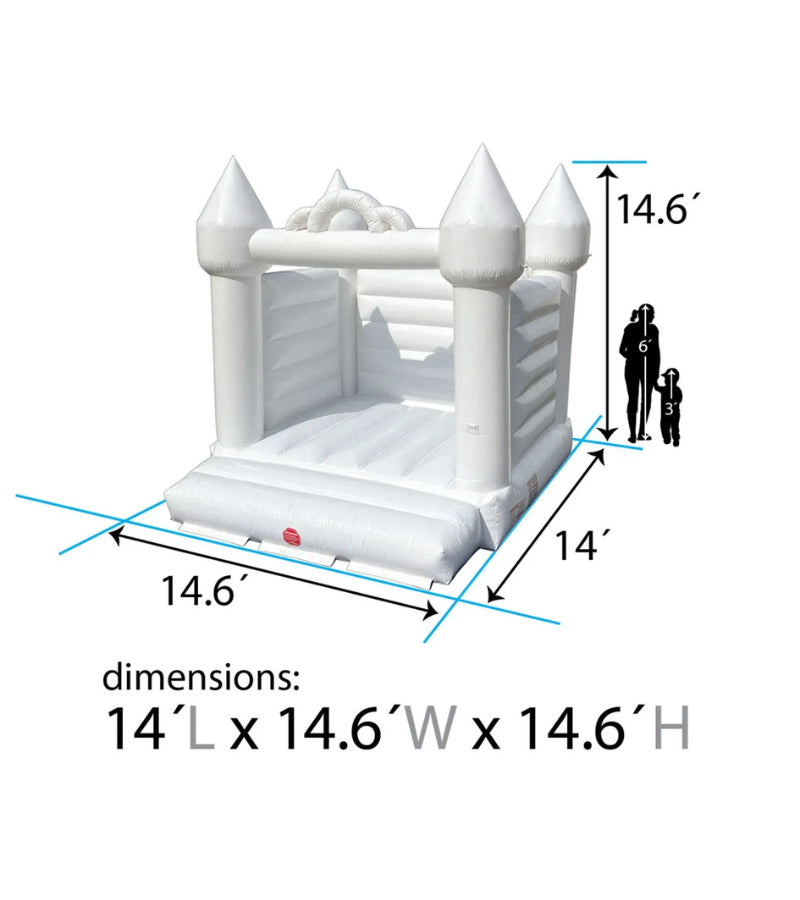 Load image into Gallery viewer, White Castle Bounce House 14.6' x 14'
