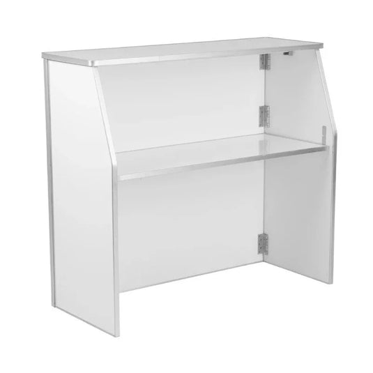 White Modern Portable Bar 48