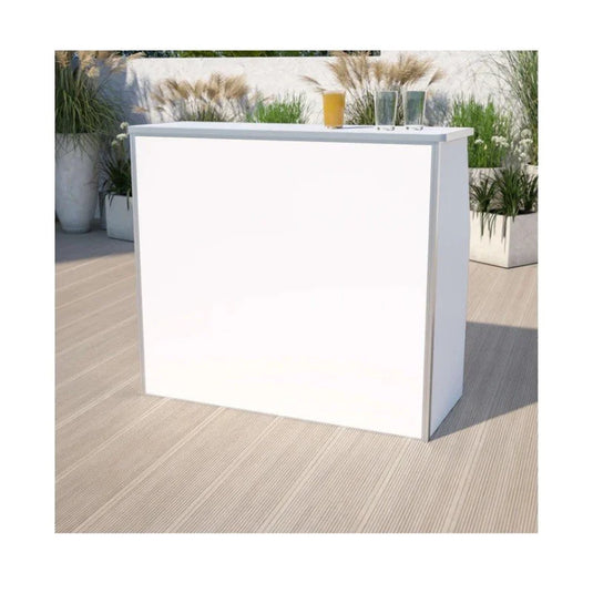 White Modern Portable Bar 48